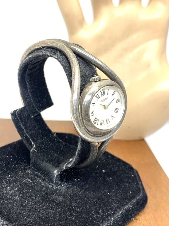Townsand Women\'s Watch Vintage Manual Wind Made in France Sterling Silver Bangle main image 14
